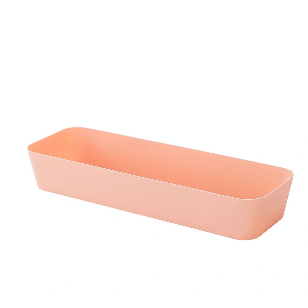 Plastic drawer organiser for underwear storage in multiple sizes and colours