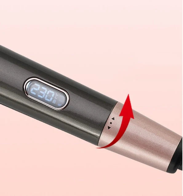 2-in-1 Professional Hair Straightener and Crimper with adjustable temperature and LCD screen