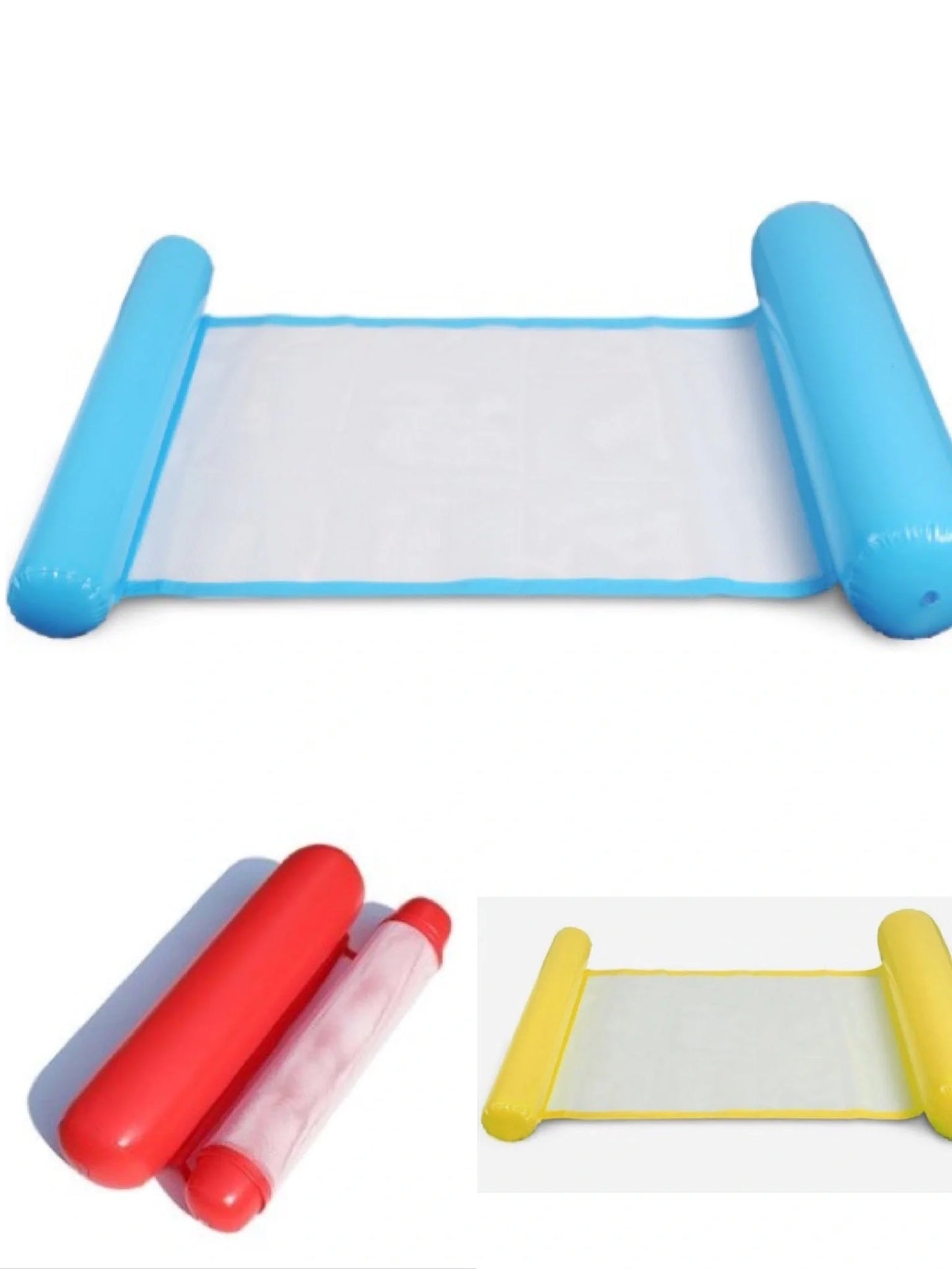 Inflatable Water Lounge Chair in pool with hammock-style design for ultimate relaxation