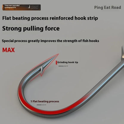Steel jig fishing hooks with lead heads, 7g weight, and blood trough design in a set of 50 pieces