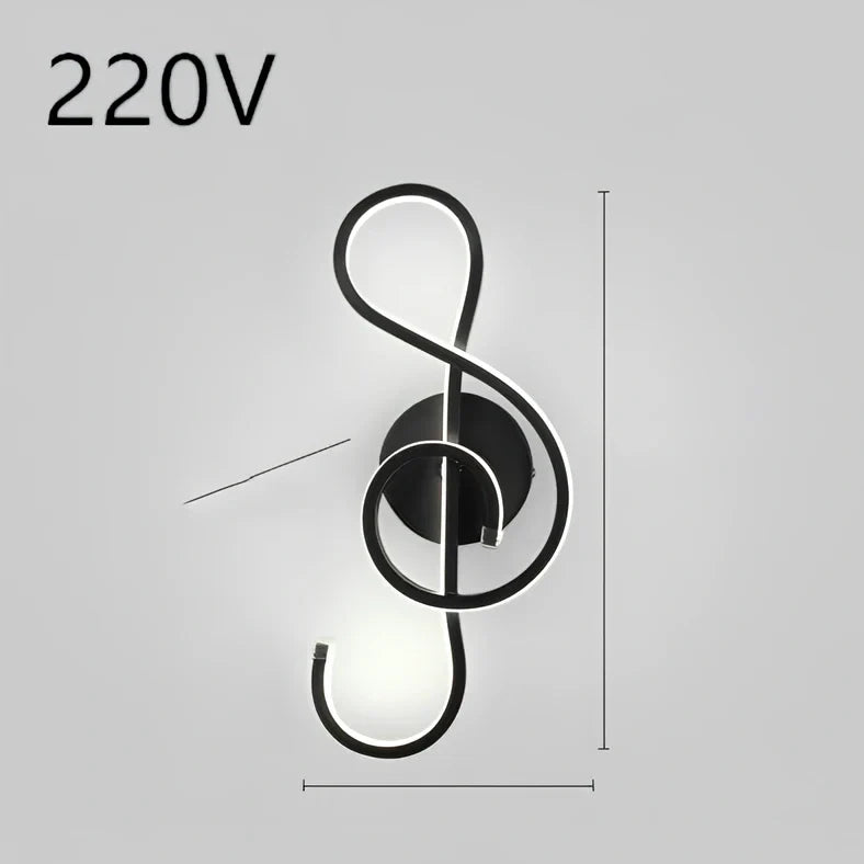 Nordic minimalist LED wall lamp in black with silicone shade, 220V for bedroom bedside use, 30000-hour lifespan