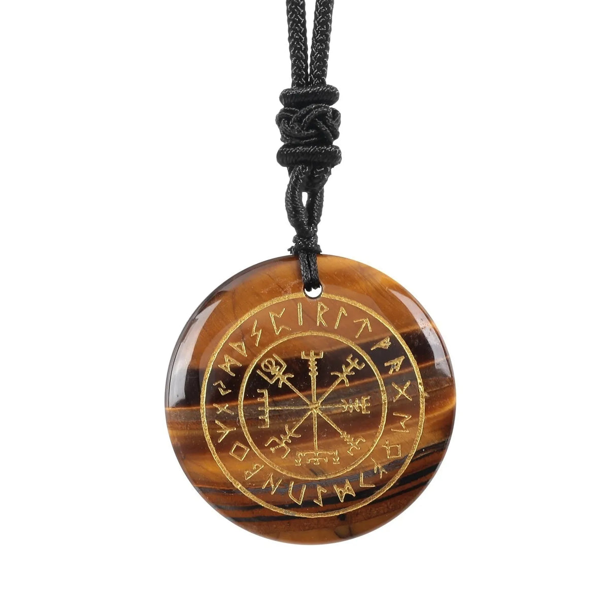 Carved compass pendant in natural amethyst crystal, geometric shape, approximately 30 x 6mm, Nordic Luen design