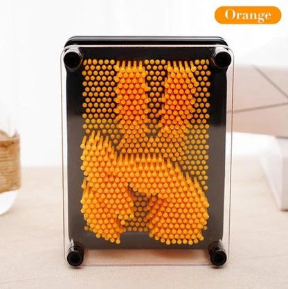 Customizable 3D Sculpture Frame with array of blunt pins for capturing intricate 3D details of any object or body part