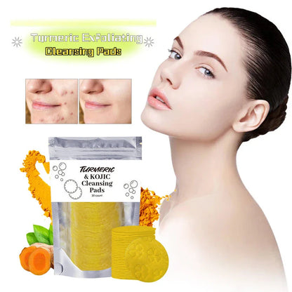 Luxurious Turmeric Cleansing Pads for Deep Pore Purification and Radiant Skin