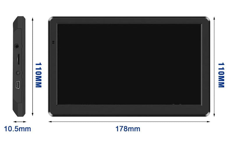 Portable 7-Inch Car GPS Navigation Device with 8GB Memory, HD Touch Screen, and Built-in IGO Maps for Global Use