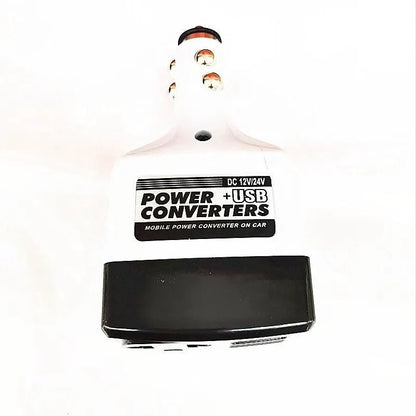 011C model car charger with cigarette lighter plug and USB port for wireless charging