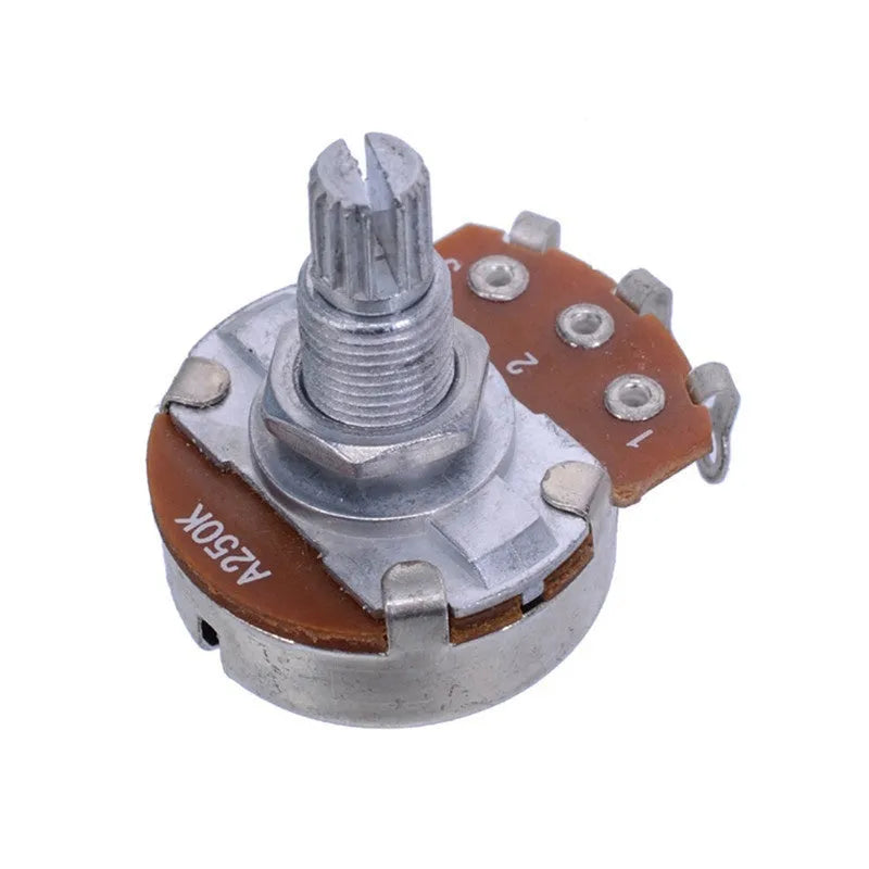 Metal electric guitar potentiometer knob with resistance options A250K A500K B250K B500K