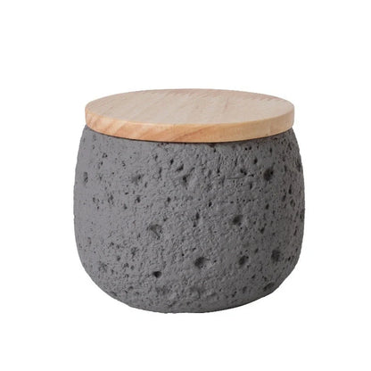 Handmade cement pet cinerary casket in rectangular shape with handcrafted texture, shown in one of six available colours