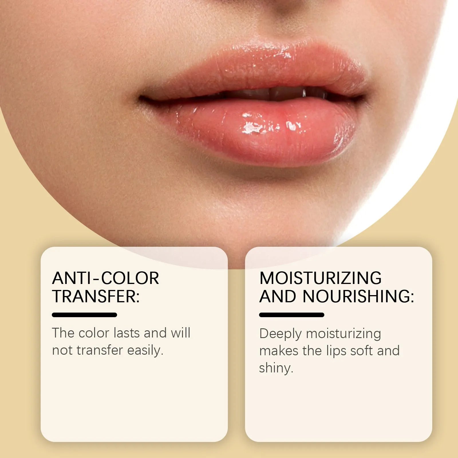 3.5G tube of moisturising brightening colour changing lipstick on a pink background.