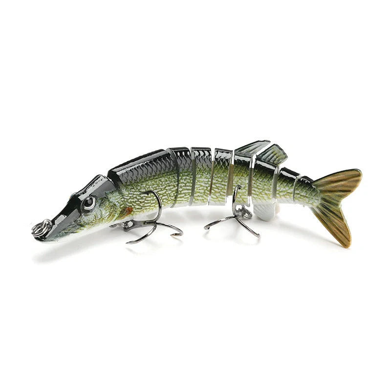 Versatile multistage bionic fishing lure with sleek hydrodynamic profile and mesmerizing flashing action for superior fish-attracting power