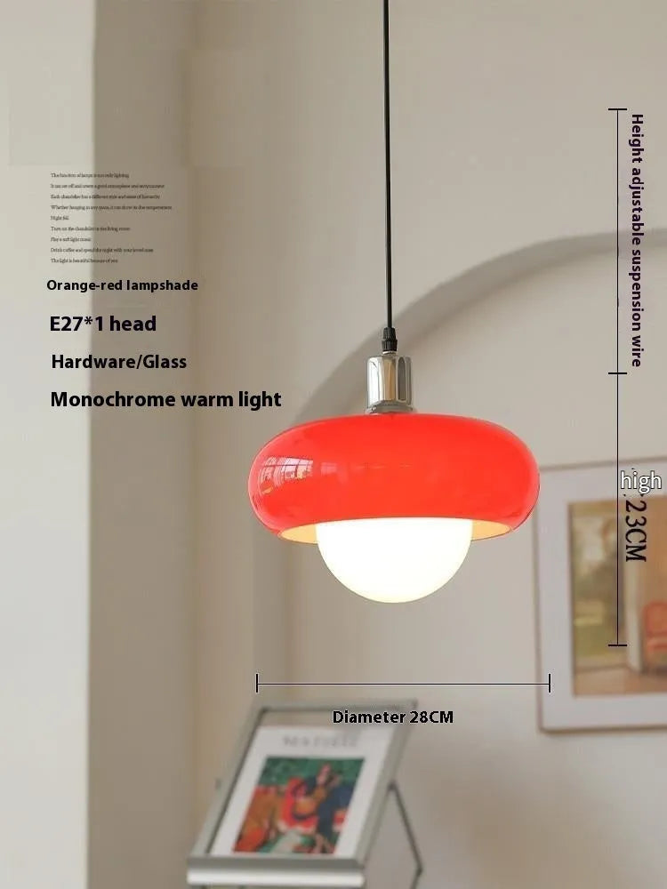 Bauhaus three headed egg tart pendant light with milk white glass shades