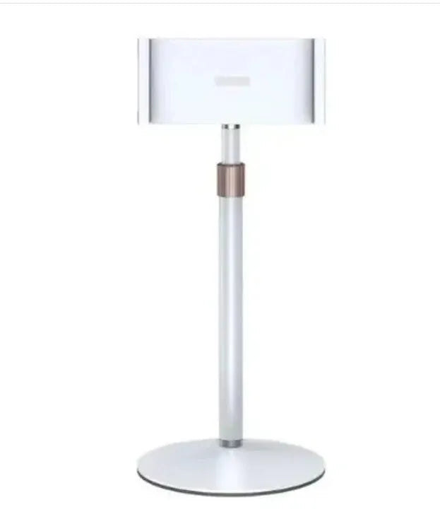 Black tablet computer bracket with extended 200mm telescopic arm holding 11-inch device