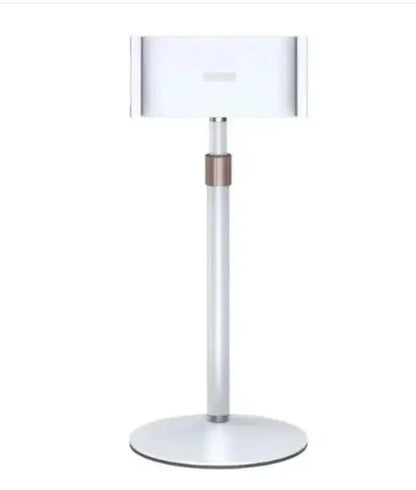 Black tablet computer bracket with extended 200mm telescopic arm holding 11-inch device