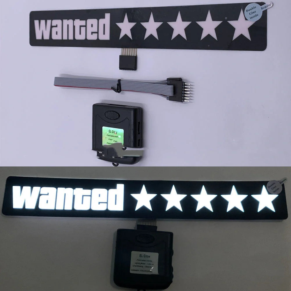 Ultra-thin LED car windshield glow panel with uniform brightness and multiple design options