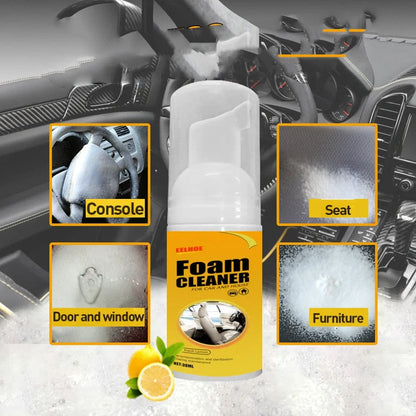 30ml car interior foam cleaner in 112mm container for spot cleaning seats and ceiling