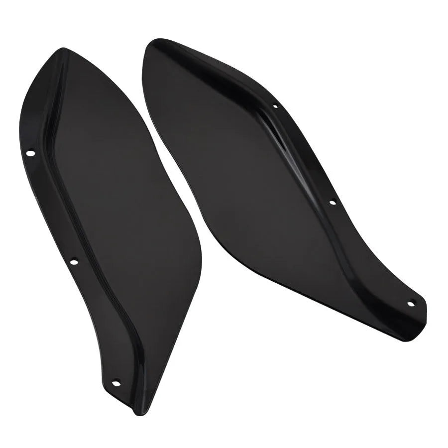 Harley motorcycle black ABS plastic side wind deflector wings for Touring models