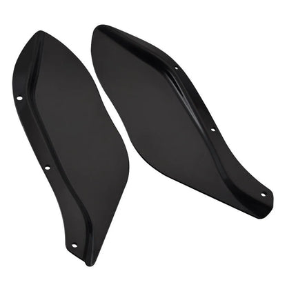 Harley motorcycle black ABS plastic side wind deflector wings for Touring models