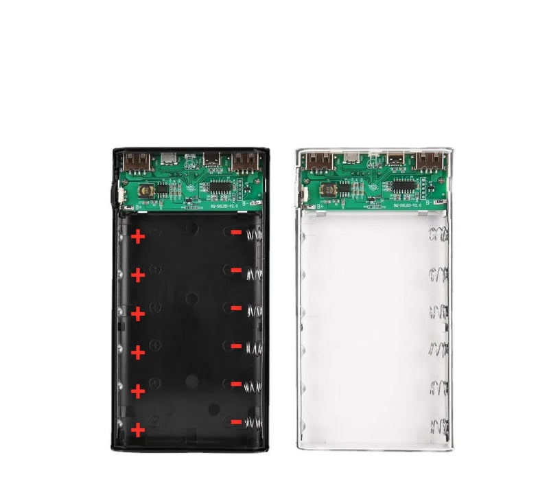 Digital Display Power Bank Spring Kit DIY 18650 lithium-ion battery charger portable USB power bank with 80% conversion rate 10W charging plastic shell black or white shell board no battery included 45x76x22mm