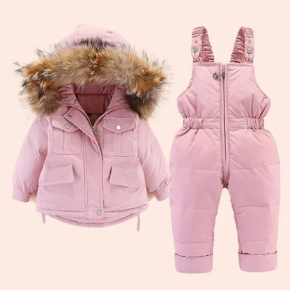 A cozy and stylish two-piece cotton outfit for infants and toddlers, available in a variety of vibrant colors