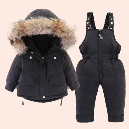 A cozy and stylish two-piece cotton outfit for infants and toddlers, available in a variety of vibrant colors
