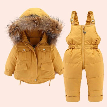 A cozy and stylish two-piece cotton outfit for infants and toddlers, available in a variety of vibrant colors