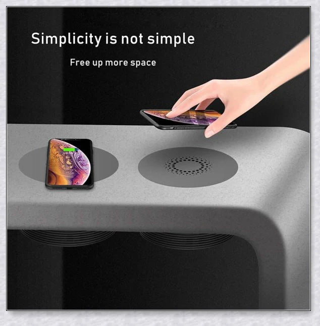Minimalist Invisible Wireless Charger - Discreet, Fast-Charging, and Compatible with Smartphones and Qi-Enabled Devices