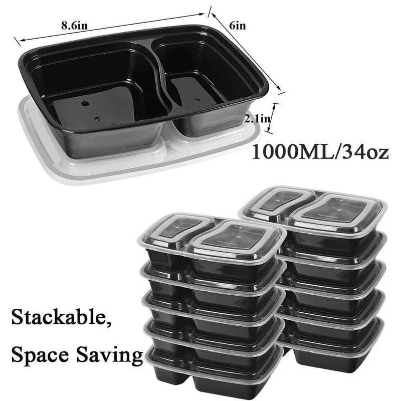 Hhomeenjoy  Disposable Plastic Containers with Lid - 10 Piece Set