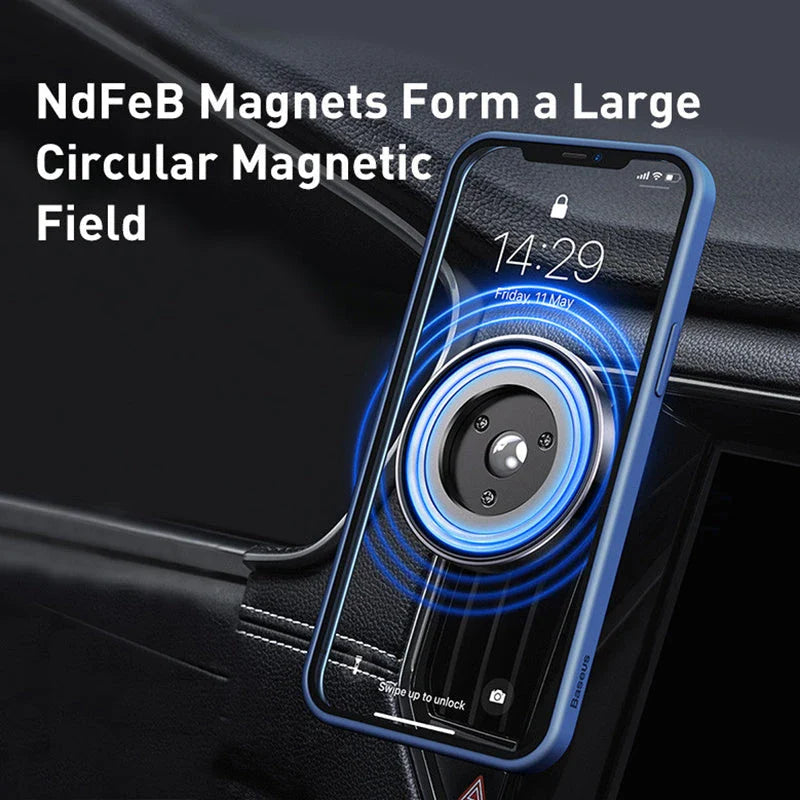 Magnetic Car Phone Holder for iPhone 13, 14, and 15 Pro - Secure, Stable, and Hands-Free Driving Experience