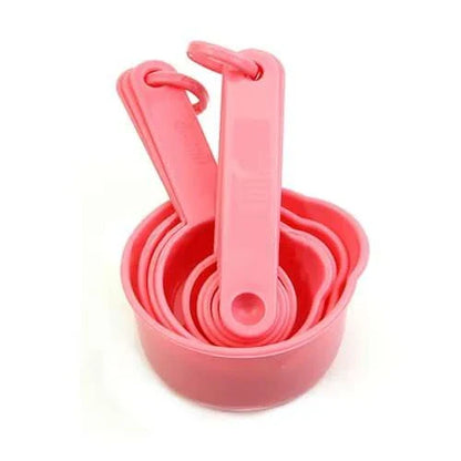 Pink Baking Measuring Cups and Spoons Set - 10 Piece Precision Measuring Tools for Accurate Baking and Cooking