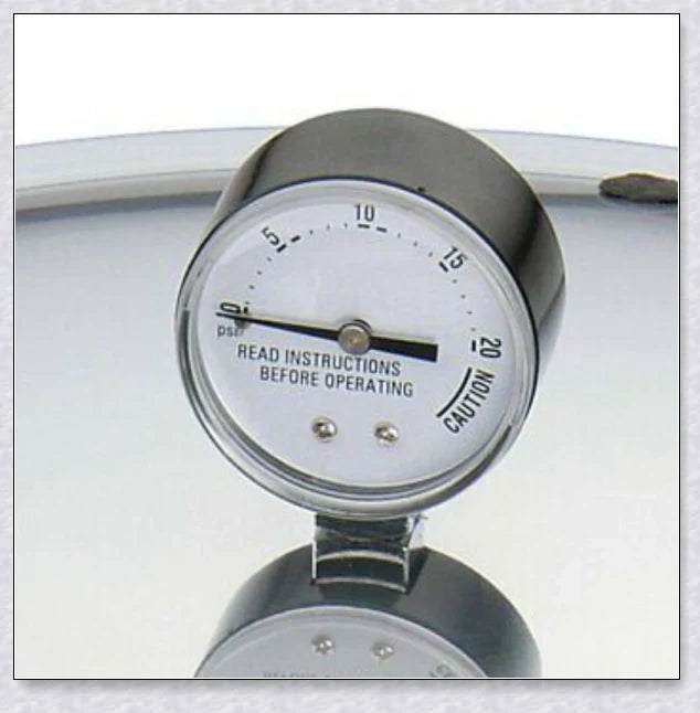 Premium Aluminum 23 Quart Pressure Canner And Cooker with deluxe pressure gauge for safe, convenient home canning