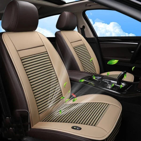 Blowing and Cooling Car Seat Cushion with Ice Silk for Premium Comfort and Refreshment