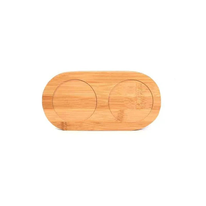 Bamboo wood tray for organizing and displaying kitchen tools and utensils