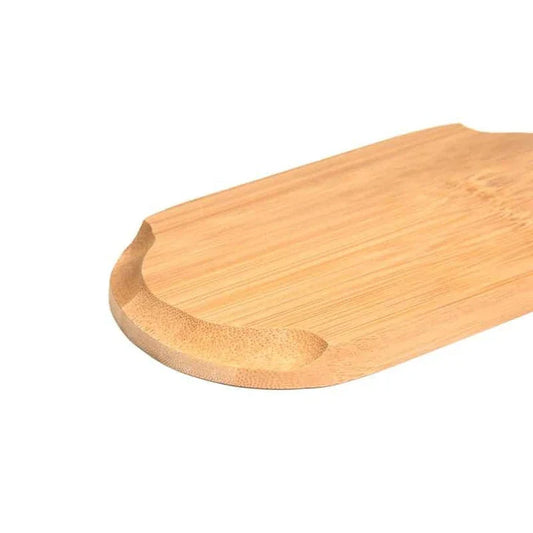 Bamboo wood tray for organizing and displaying kitchen tools and utensils