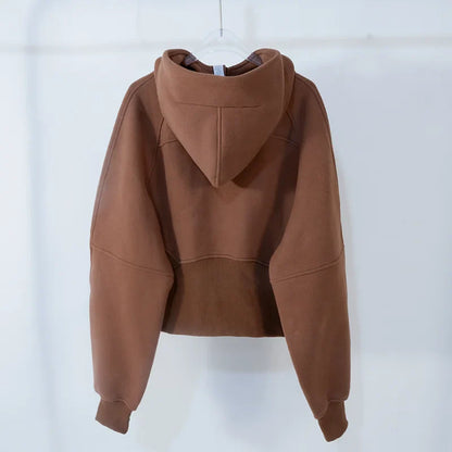 Women's sports fitness half zip hoodie fleece in various colors