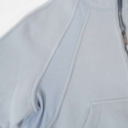 Women's sports fitness half zip hoodie fleece in various colors