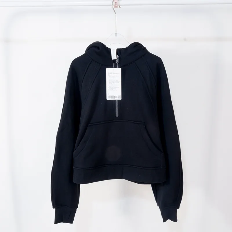 Women's sports fitness half zip hoodie fleece in various colors