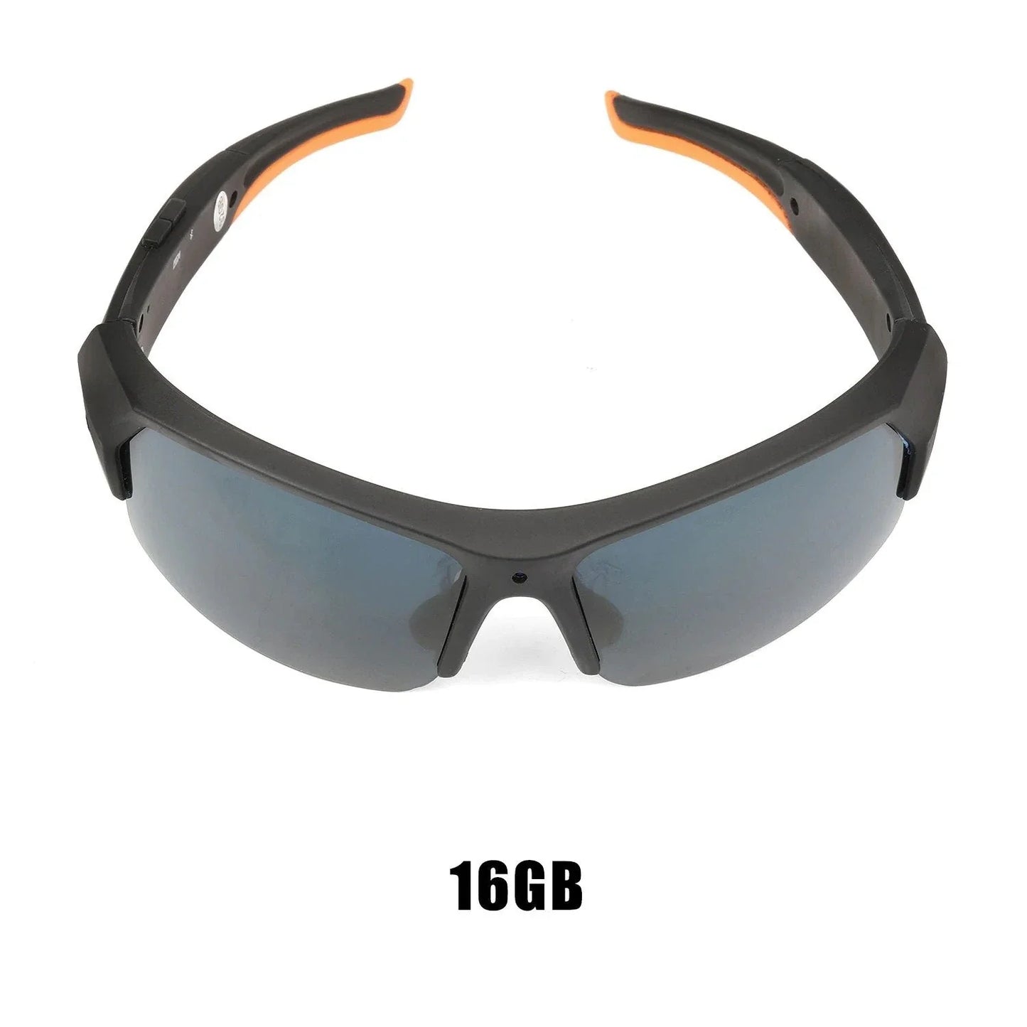Smart camera glasses with HD 1080p video, UV protection, and built-in earbuds for hands-free use