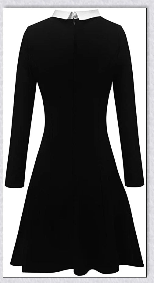 A vintage-inspired peter pan collar dress in various colors, perfect for channeling Ms. Frizzle from The Magic School Bus.