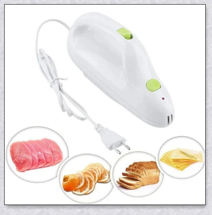 Stainless Steel Electric Knife with sharp blade for cutting meat, bread, and bones effortlessly