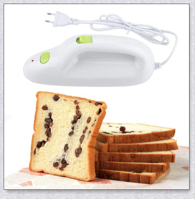 Stainless Steel Electric Knife with sharp blade for cutting meat, bread, and bones effortlessly