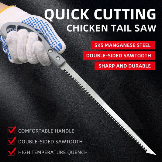 Outdoor Mini Garden Hand Saw with sharp SK5 steel blade and ergonomic handle for precision gardening and DIY cutting tasks