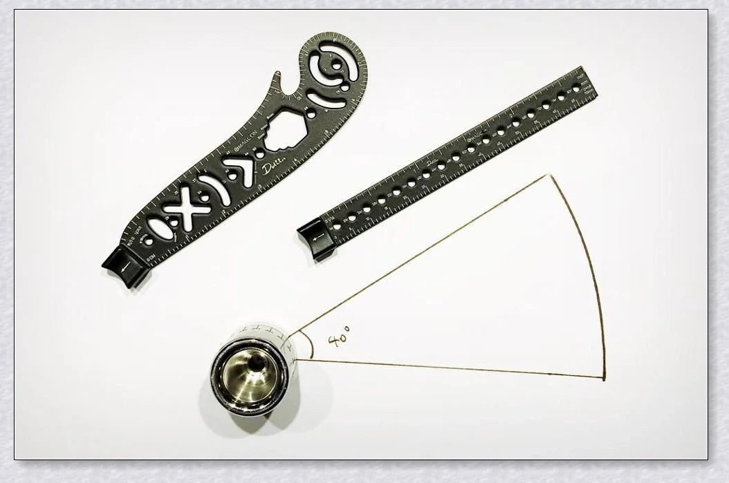 Magcon - Innovative Portable Design Tool with Ruler, Compass, and Protractor Functions