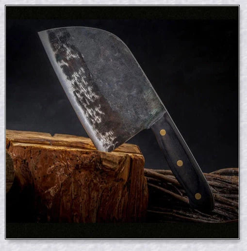 Heavy Forge Custom Serbian Handmade Kitchen Meat Veable Butcher Knife - A Masterpiece of Precision and Power