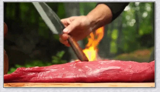 Heavy Forge Custom Serbian Handmade Kitchen Meat Veable Butcher Knife - A Masterpiece of Precision and Power