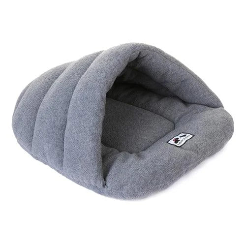 Cozy fleece pet sleeping bed with cushion in various colors and sizes, providing premium comfort and support for your furry friend.