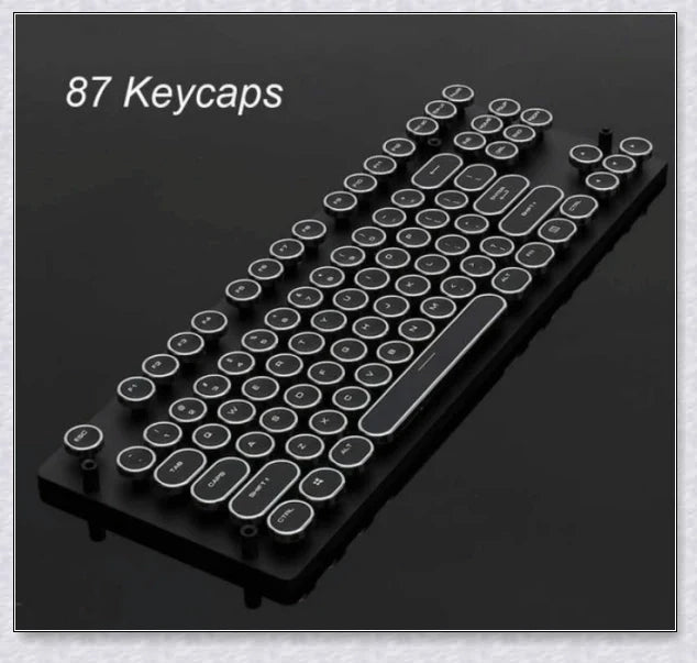 Steampunk-inspired mechanical keyboard switch with premium materials and durable construction