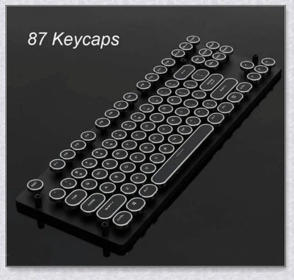 Steampunk-inspired mechanical keyboard switch with premium materials and durable construction