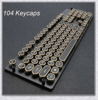 Steampunk-inspired mechanical keyboard switch with premium materials and durable construction