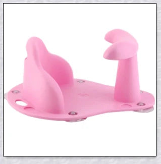 Baby Bath Seat with cute exterior design, featuring anti-slip suction cups and supportive back and leg rest for a comfortable bathing experience