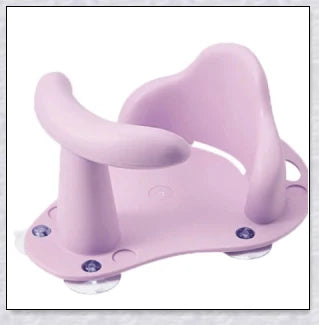 Baby Bath Seat with cute exterior design, featuring anti-slip suction cups and supportive back and leg rest for a comfortable bathing experience